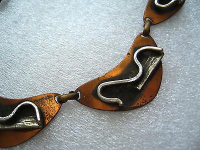 Vintage copper mid-century necklace