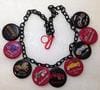 Vintage style charms necklace, made with vintage 1967 early plastic Israeli cars’ charms